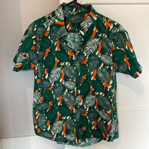 Peau de Loup PDL Artist Series Kelly Small Button Down Shirt Size 12